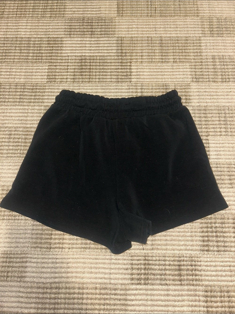 Women’s Black Athletic Drawstring Shorts - Picture 3 of 3